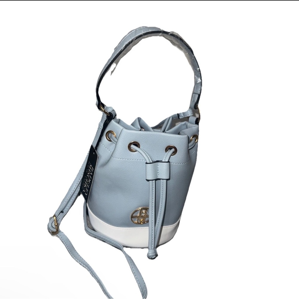 Badgley Mischka sky Blue Bucket Bag nwt